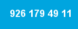 926 179 49 11 926 179 49 11